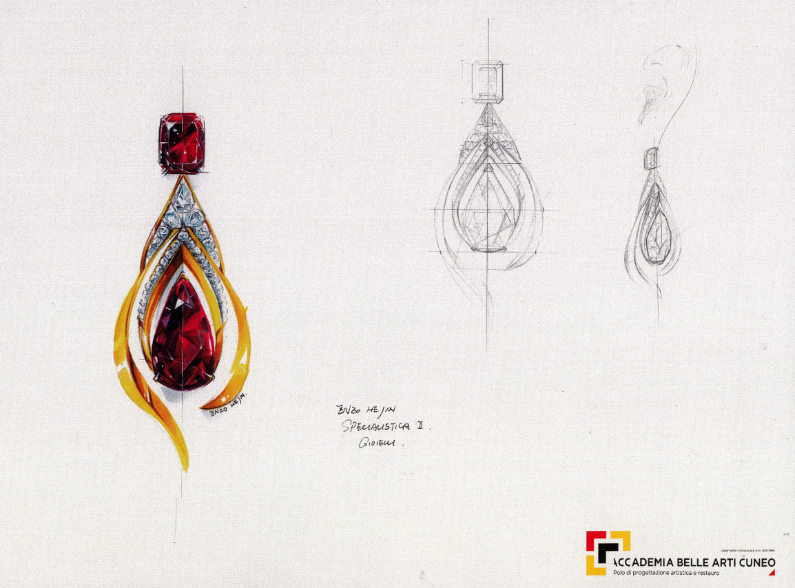 Gold and platinum engagement ring with diamond