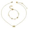 Picture of A²OTP Women's Delicate Golden Jewelry Set (Necklace + Bracelet) – Chic Minimalist Elegance – Perfect Gift