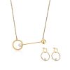 Picture of A²OTP Women's Geometric Pearl Jewelry Set – Minimalist Elegant Piece – Perfect Gift