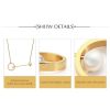 Picture of A²OTP Women's Geometric Pearl Jewelry Set – Minimalist Elegant Piece – Perfect Gift