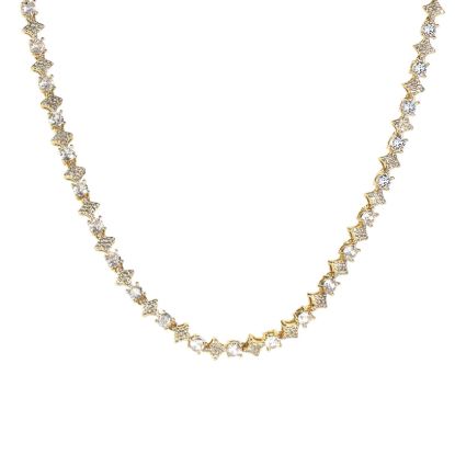 Picture of A²OTP Stylish Diamond-Studded Gold Star Necklace - Fashionable and Sparkly Accessory - Perfect birthday/Anniversary Gift for Him/Her