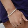 Picture of A²OTP Elegant Gold Diamond Bracelet - Sparkling Jewelry - Perfect Gift for Birthdays/Valentine's Day/Anniversaries
