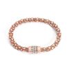 Picture of A²OTP Women's Rose Gold Full Diamond Bracelet - Sparkling Jewelry - Stylish and Versatile Accessory - Ideal Gift