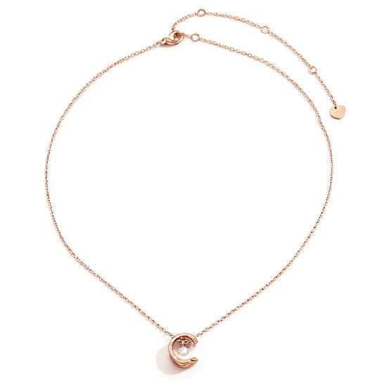 Picture of A²OTP Women's Rose Gold Necklace – Daily Chic Style – Perfect Gift for Birthdays, Holidays and Anniversaries